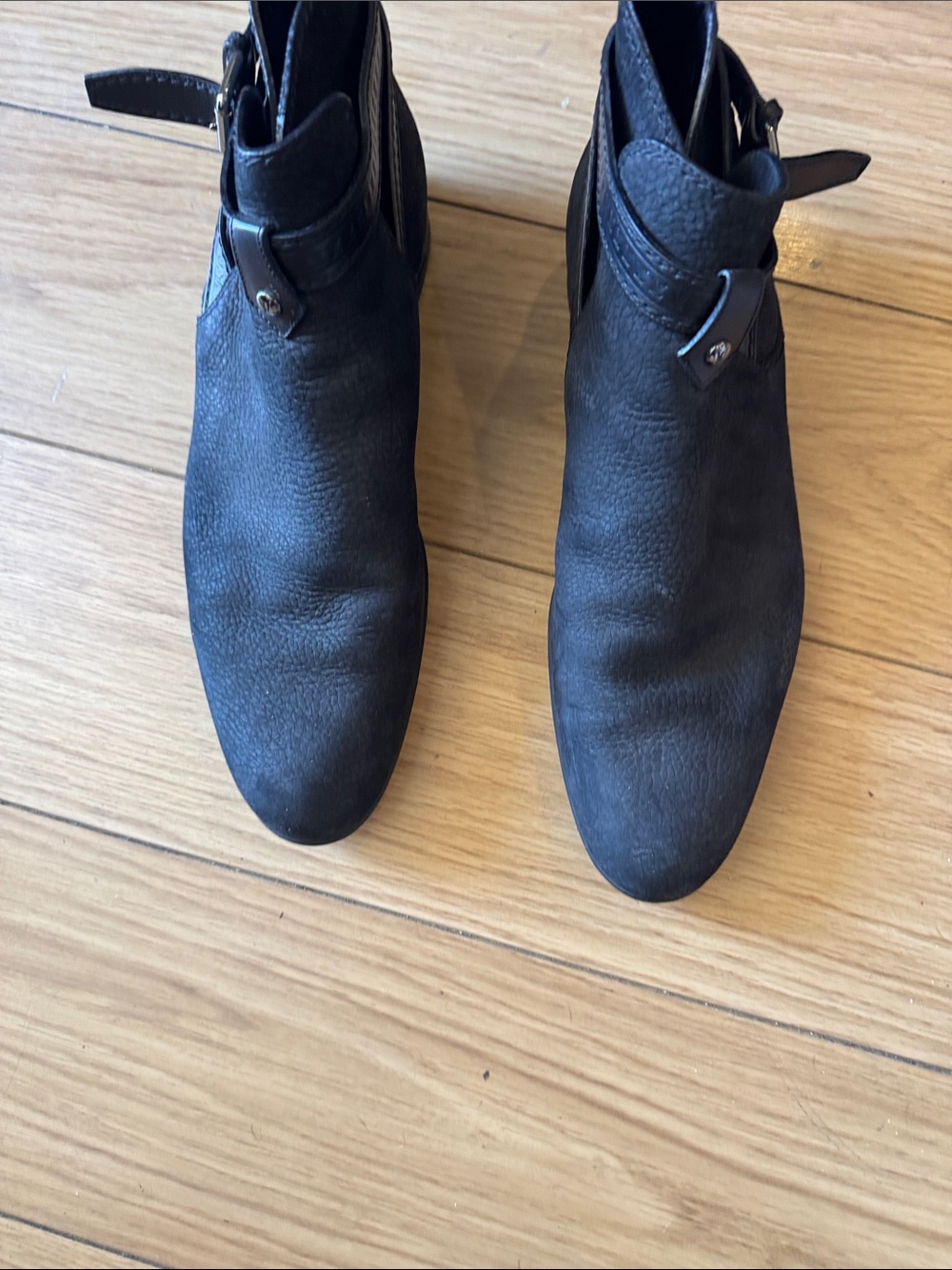 Louis Vuitton Black Leather Ankle Boots
